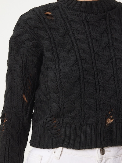 Happiness İstanbul Pull-over en noir, Vue avec produit