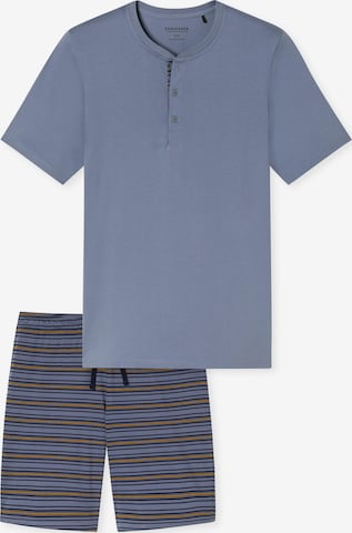 Pyjama court 'Casual Nightwear' SCHIESSER en bleu : devant