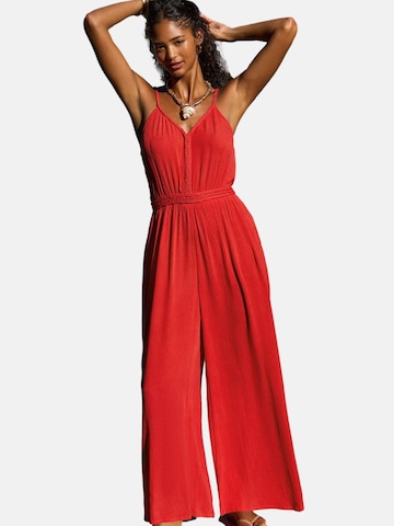Friends Like These Jumpsuit in Red: front