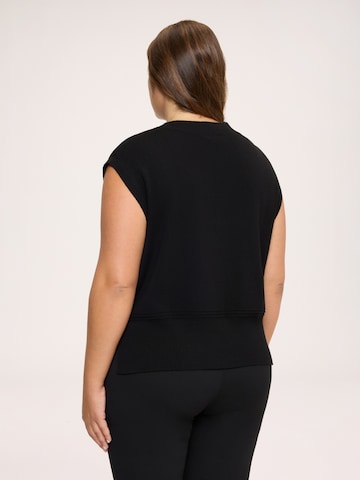 Fiorella Rubino Gebreide bodywarmer in Zwart