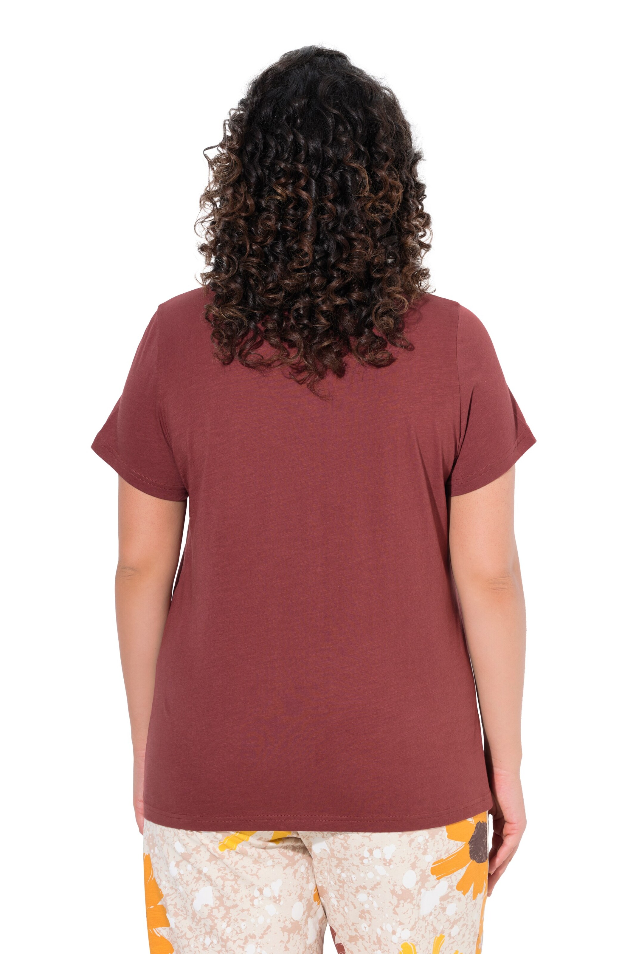 T-shirt Ulla Popken en marron