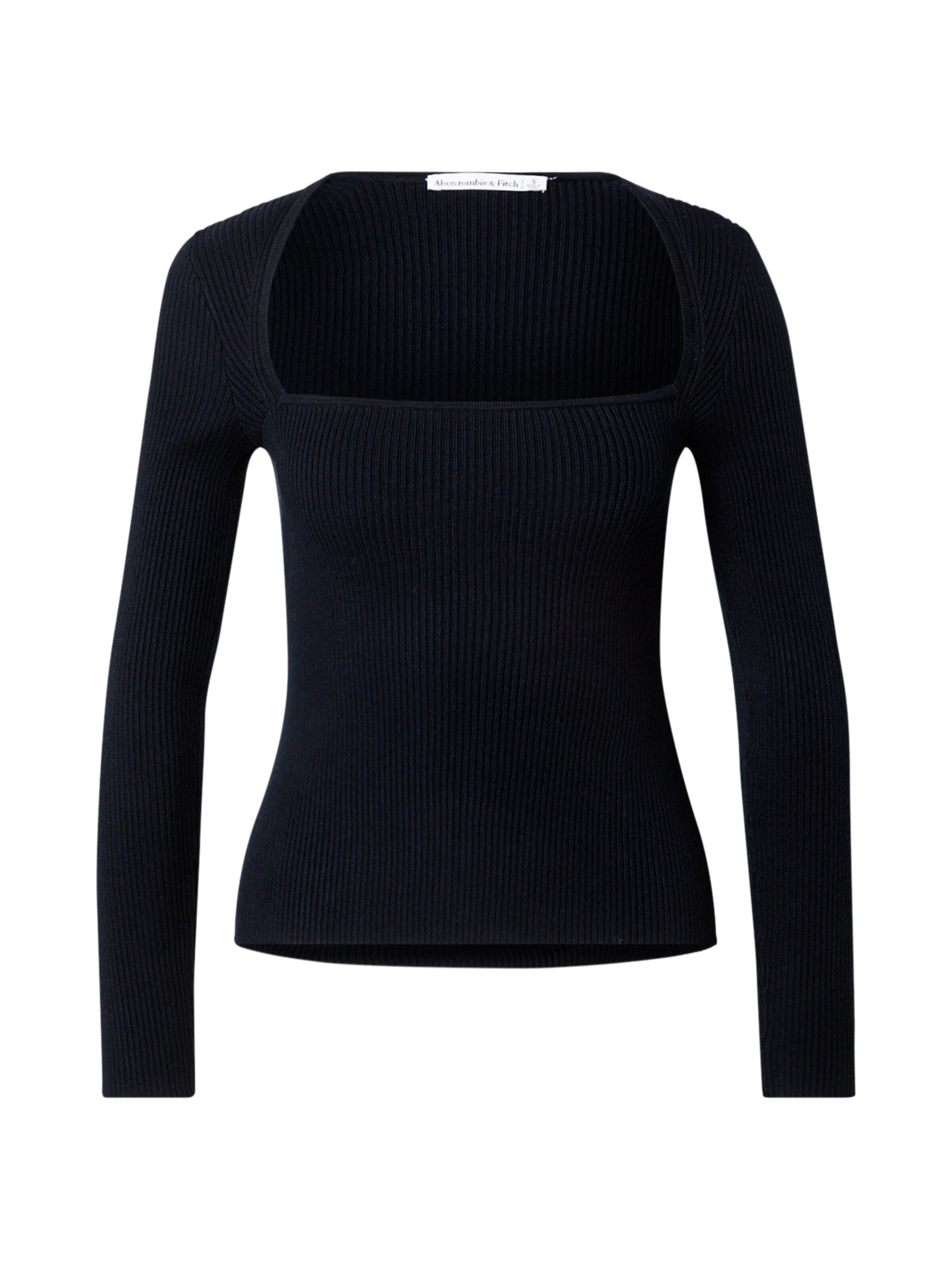 Pulover 'AVA' de la Abercrombie & Fitch pe negru: față