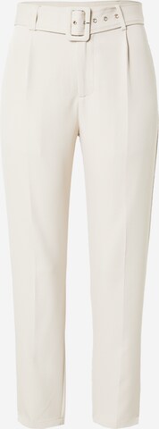 Dorothy Perkins Slim fit Pleat-front trousers in Grey: front