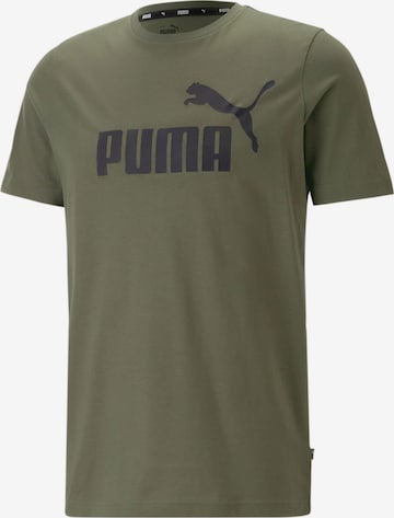 PUMA Performance Shirt 'Essential' in Green: front