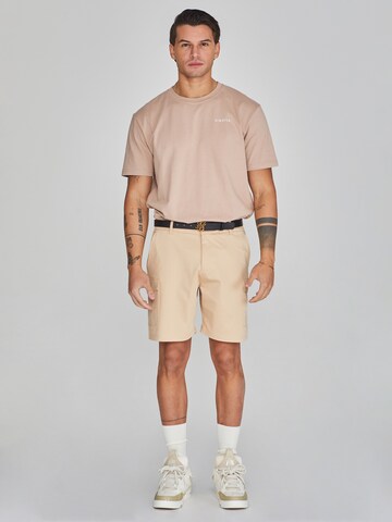 Regular Pantalon cargo SikSilk en beige