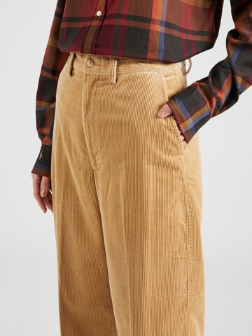 Wide leg Pantaloni de la Polo Ralph Lauren pe verde