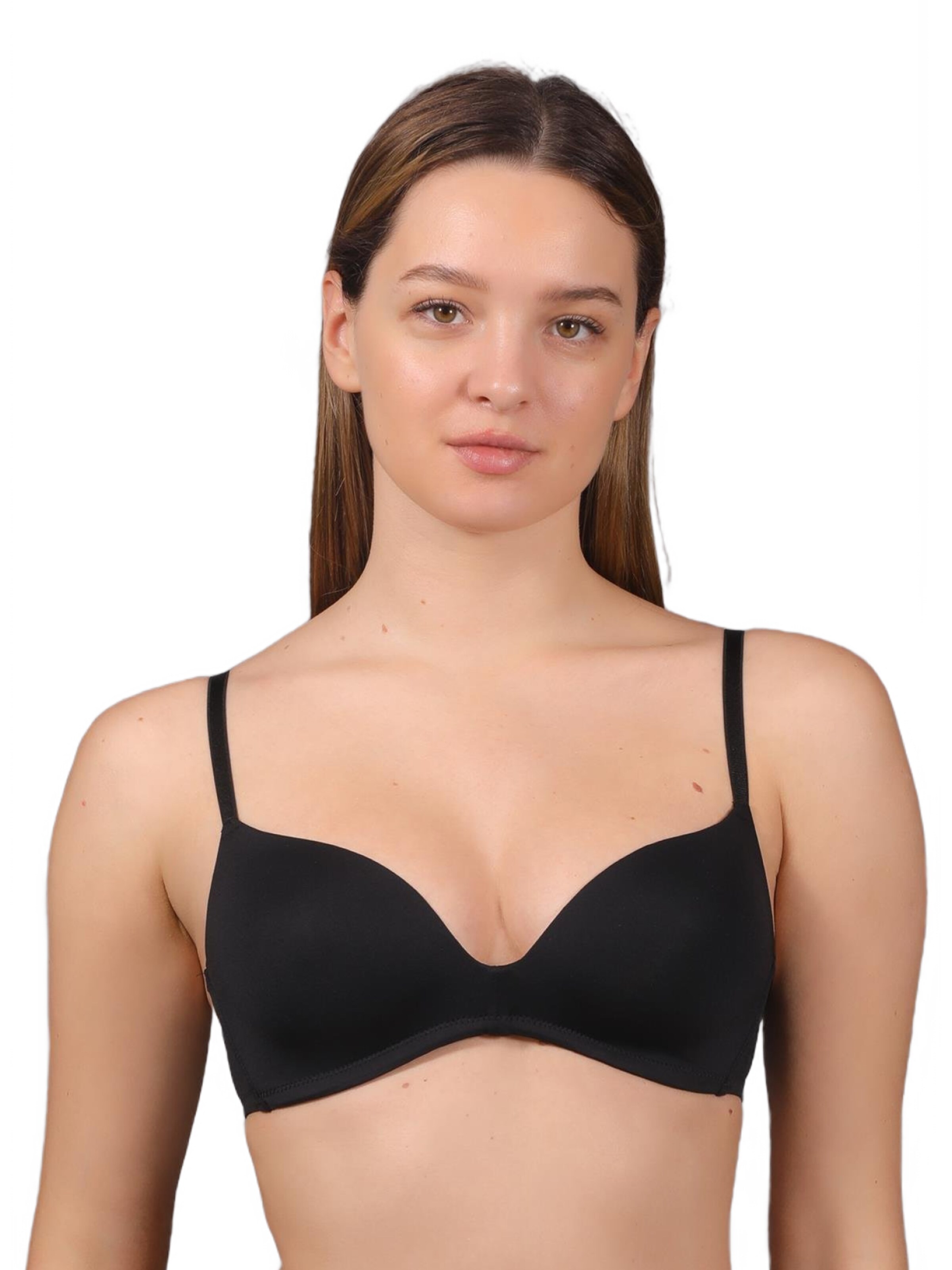 C&City T-shirt BH in Zwart: voorkant