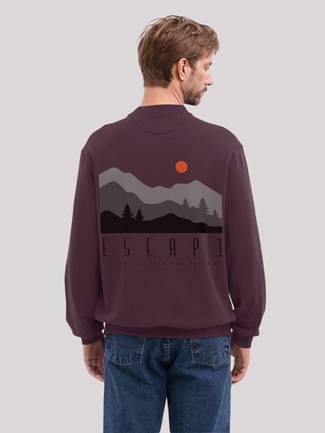 Sweat-shirt 'Escape Discover the World Forest Landscape' F4NT4STIC en marron