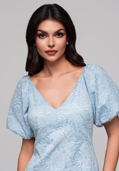 Ombre Robe en bleu clair, Vue avec produit