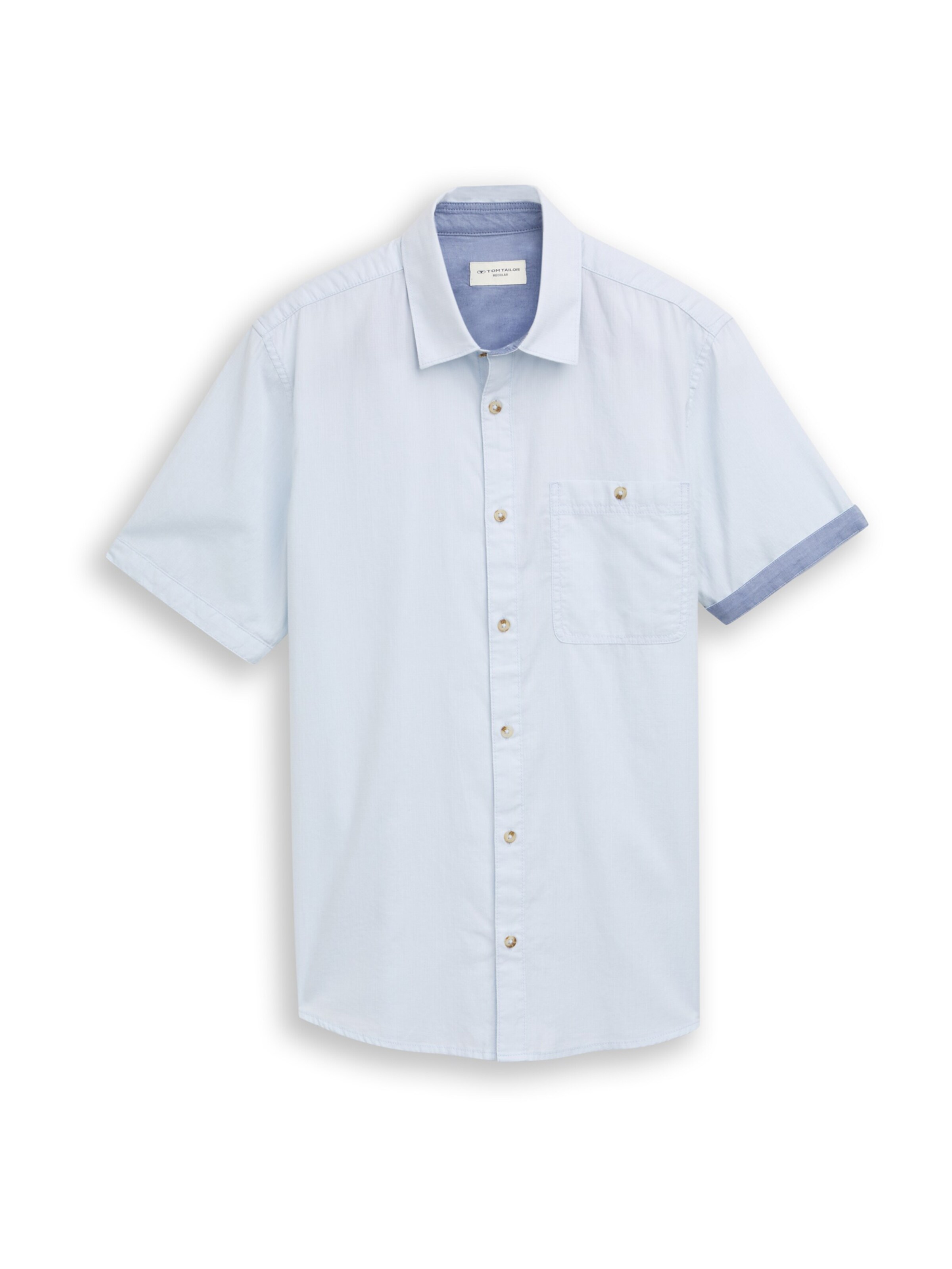 TOM TAILOR Риза в синьо: отпред