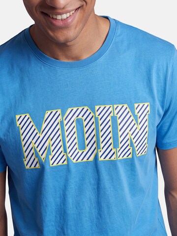 salzhaut T-Shirt 'Diek - Moin' in Blau: Vorderseite