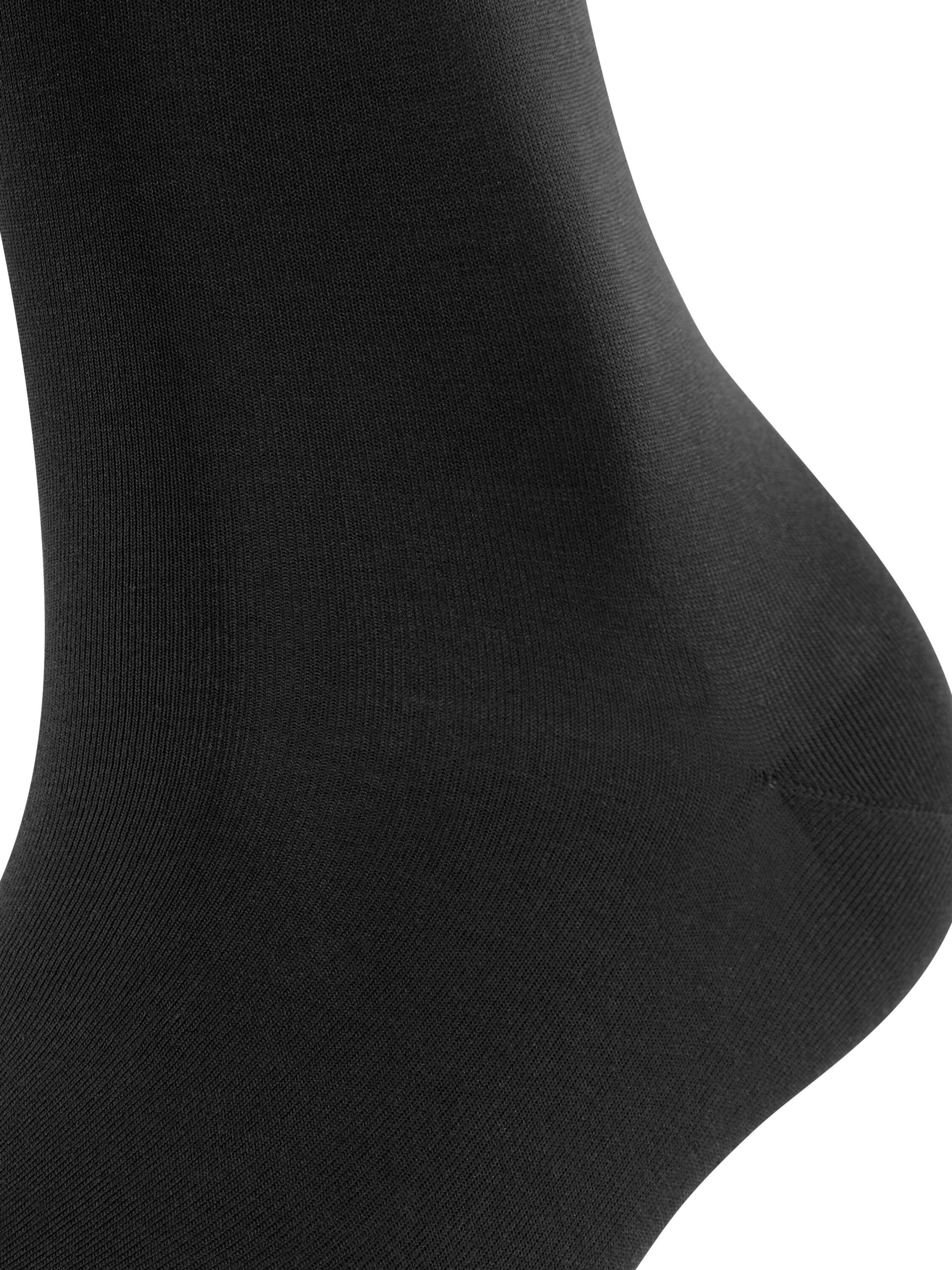 FALKE Knee High Socks 'Cotton Touch' in Black