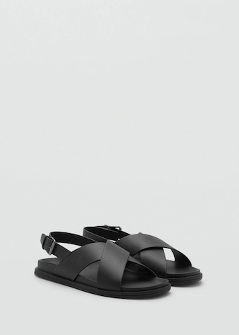 MANGO MAN Sandals 'Romana' in Black