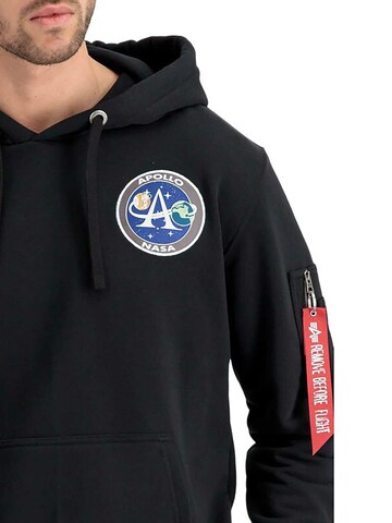 ALPHA INDUSTRIES Sweatshirt 'Apollo Mission'‌‌ in Schwarz