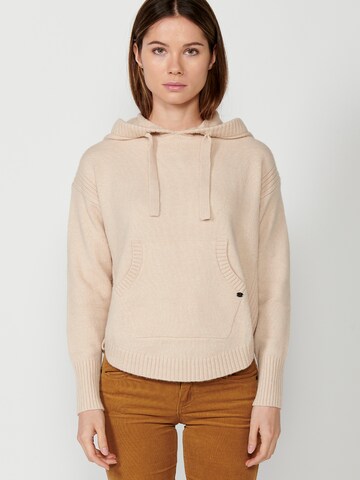 KOROSHI Sweater in Beige: front