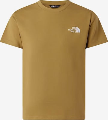 THE NORTH FACE Koszulka 'TEEN SIMPLE DOME REG SS' w kolorze żółty: przód
