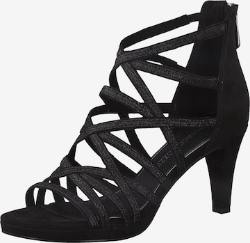 MARCO TOZZI Strap sandal in Black: front