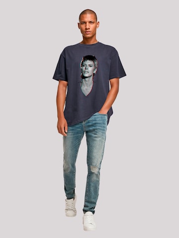 T-Shirt 'TV Times Pop Star David Bowie Portrait 1977' F4NT4STIC en bleu
