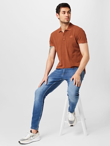 BLEND Poloshirt in Braun