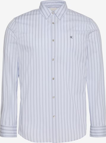 Calvin Klein Slim fit Button Up Shirt in Blue: front