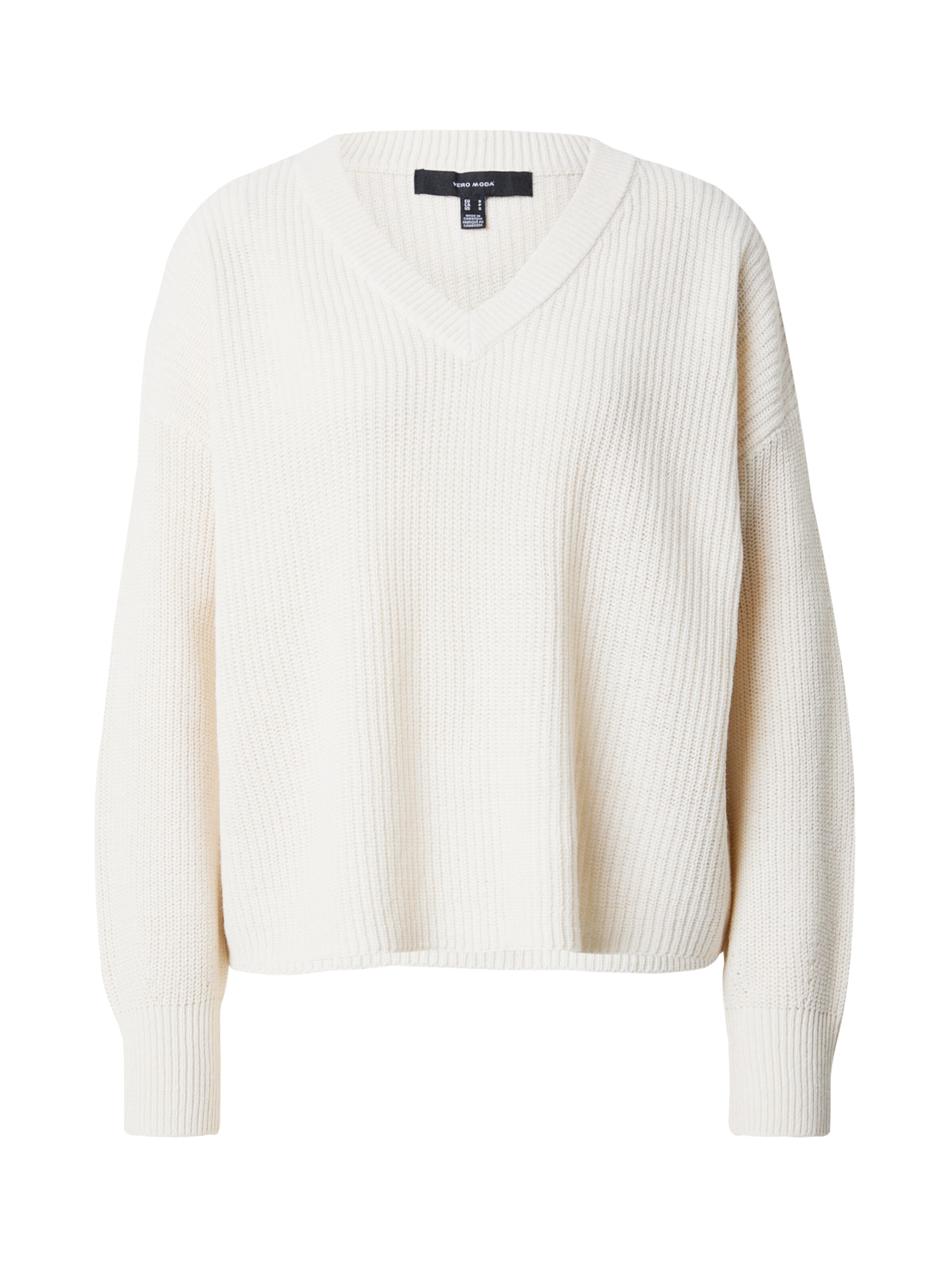 Pull-over 'VMZIA' VERO MODA en beige : devant