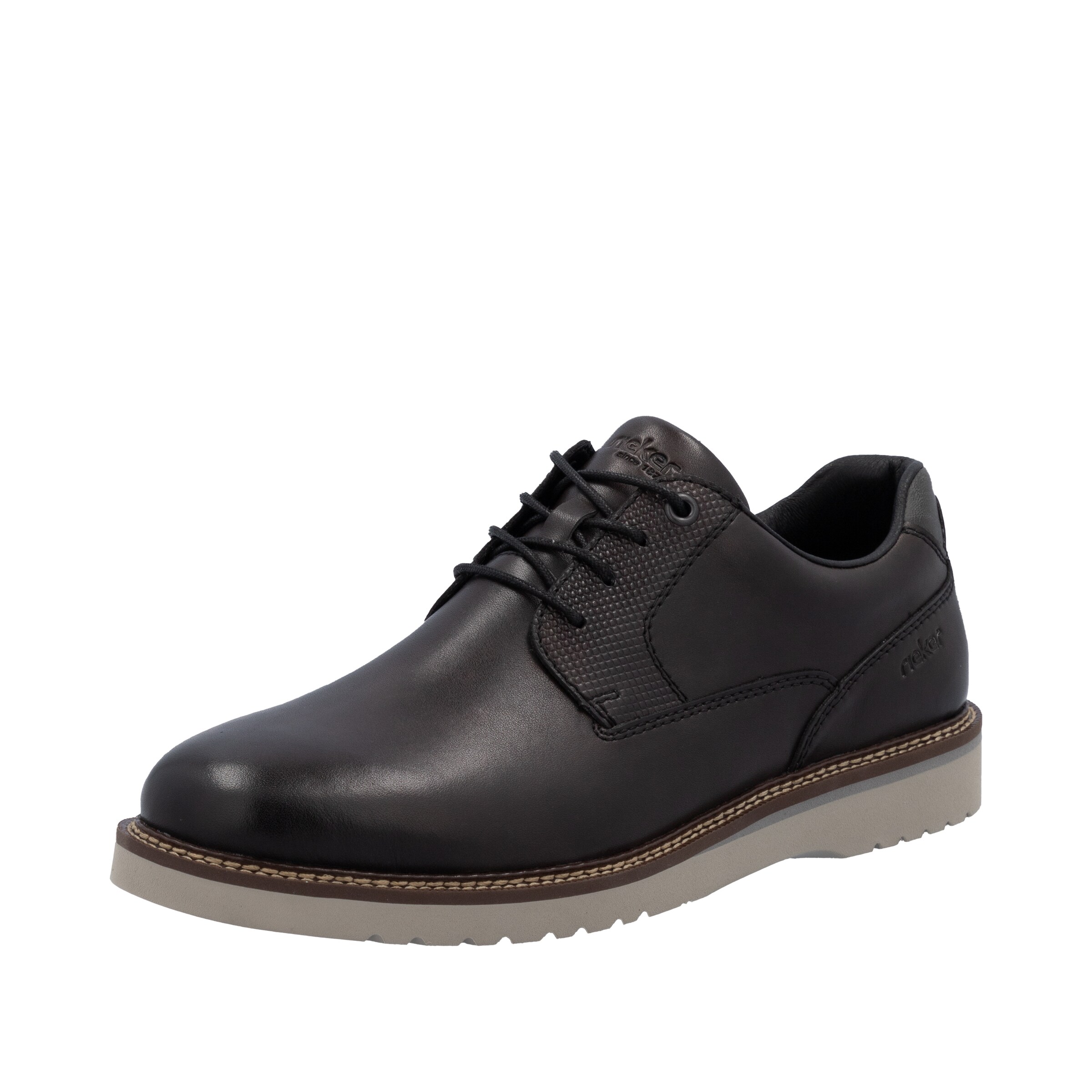 Rieker Lace-Up Shoes in Grey: front