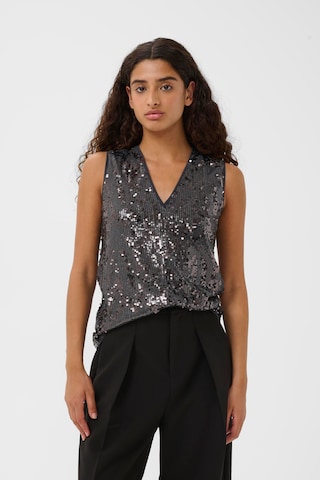 InWear - Top 'Kimba' en plata: frente