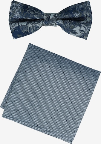 WILLEN Fliege 'Set Floral/ Uni' in Blau: Vorderseite