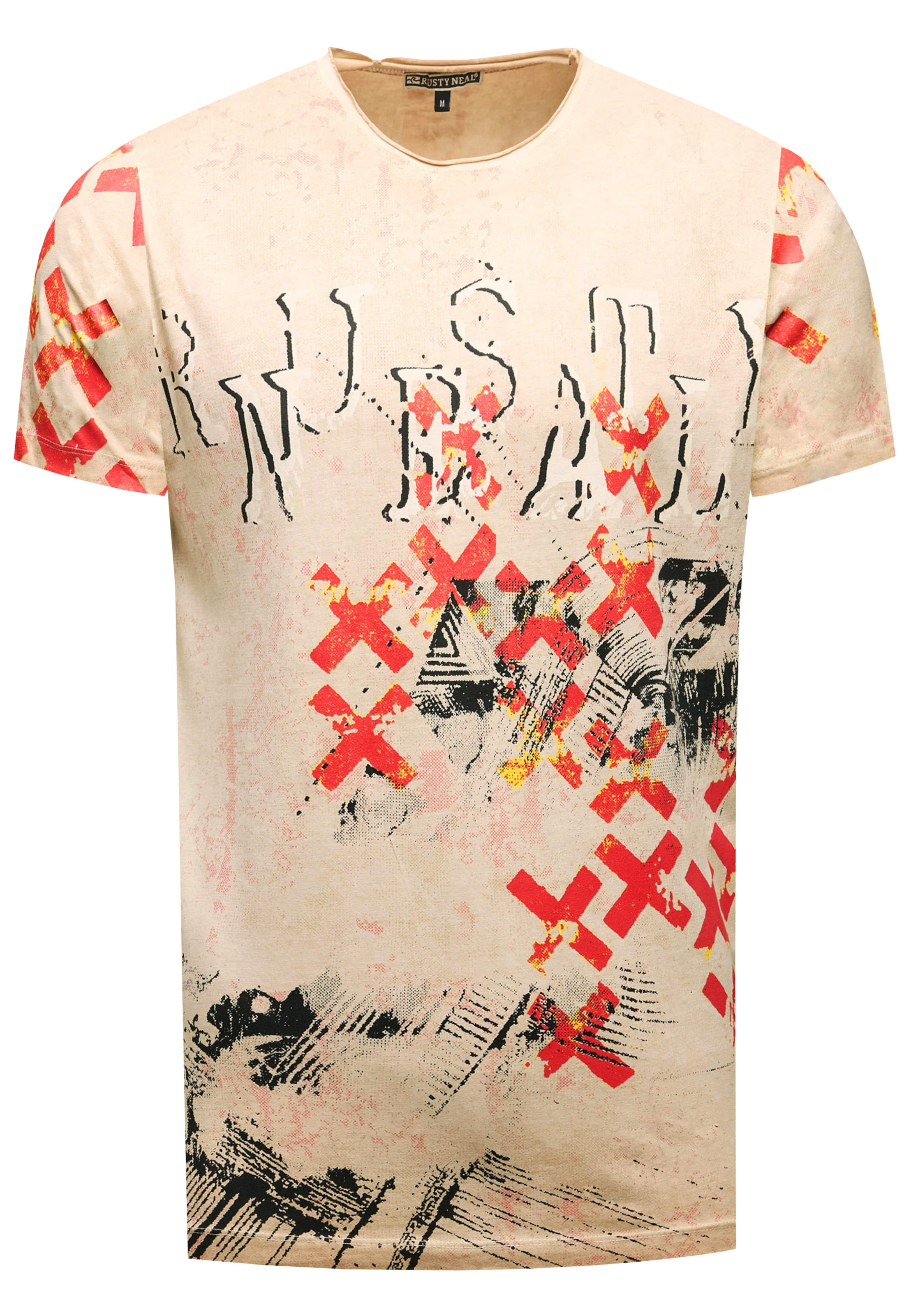 Rusty Neal T-Shirt in Beige: Vorderseite