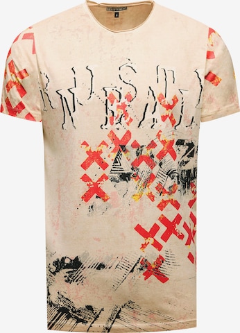 Rusty Neal T-Shirt in Beige: Vorderseite