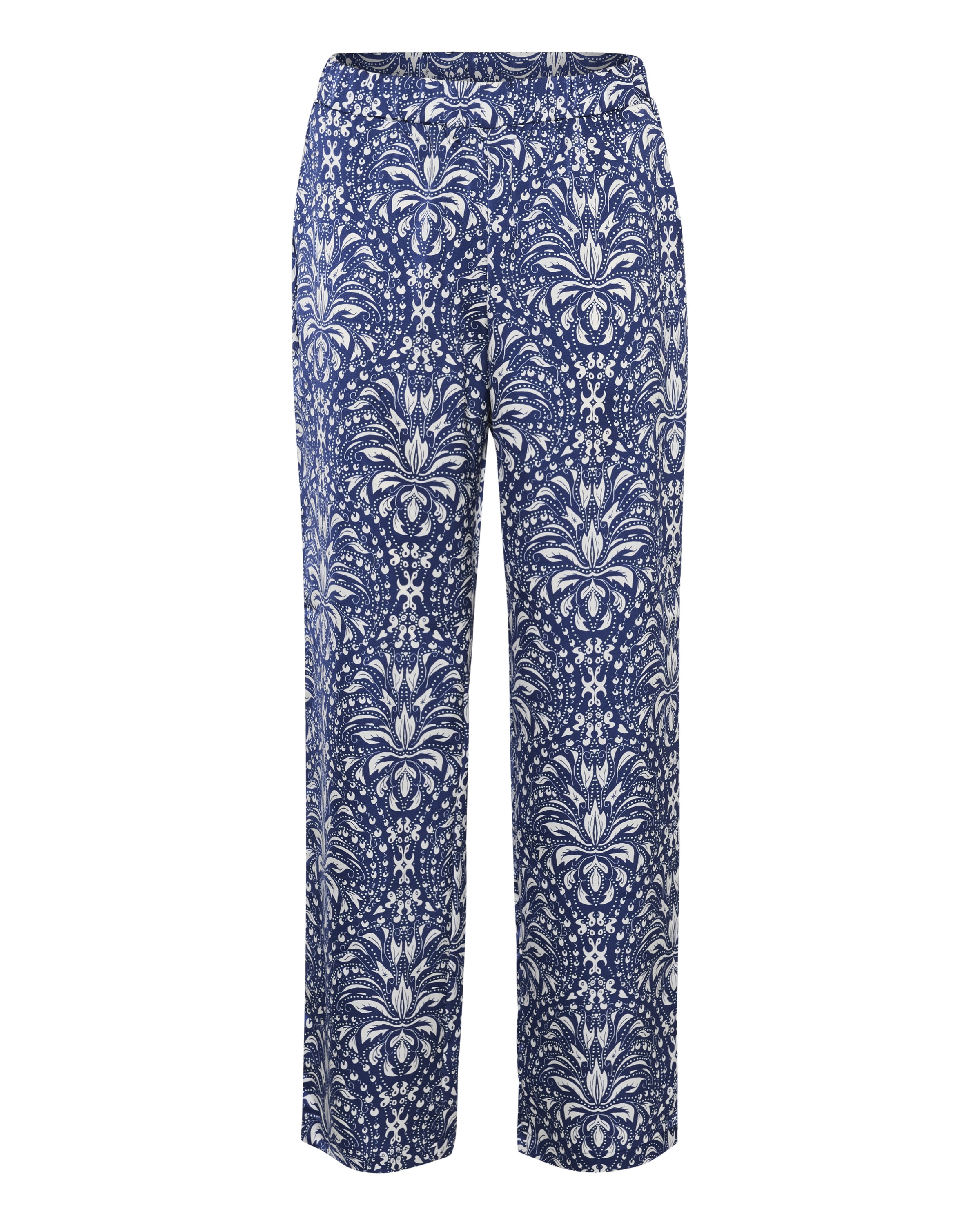 SAINT TROPEZ Wide leg Broek 'Imena' in Blauw: voorkant