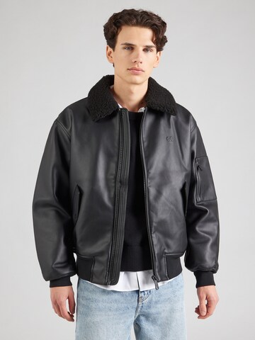 Giacca di mezza stagione di Calvin Klein Jeans in nero: frontale