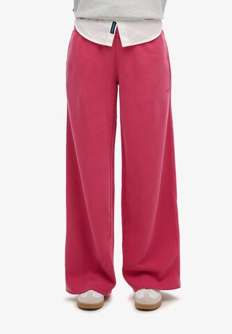 Wide Leg Pantalon Superdry en rouge : devant