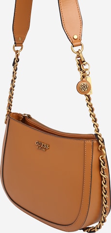 GUESS Shoulder bag 'ABEY' in Brown: front