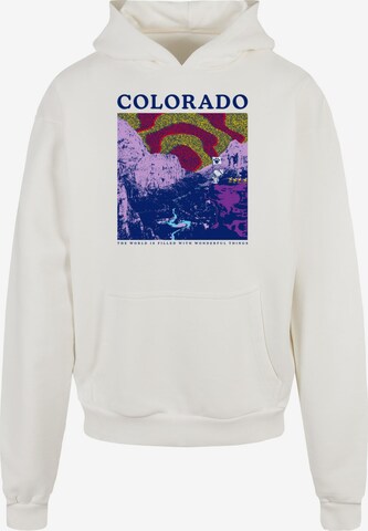 Merchcode Sweatshirt 'Peanuts - Colorado' in Wit: voorkant