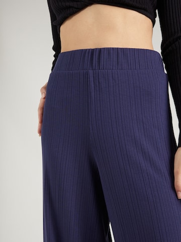 Monki Wide leg Broek in Blauw