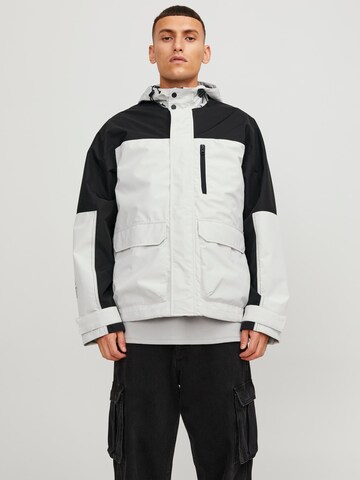 JACK & JONES Weatherproof jacket 'Hike' in White: front