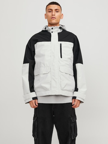 JACK & JONES Funktionsjacka 'Hike' i vit: framsida