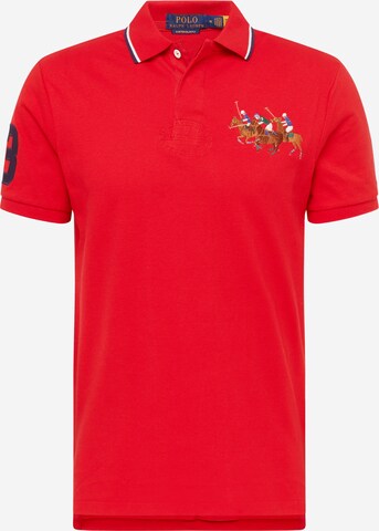 T-Shirt Polo Ralph Lauren en rouge : devant