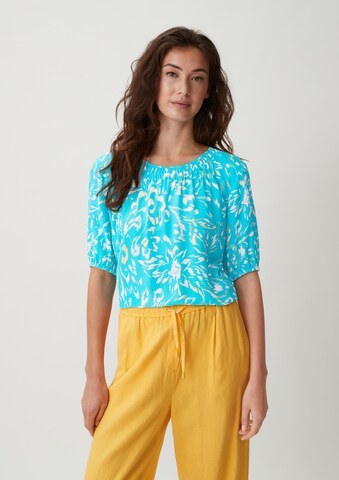 comma casual identity Blouse in Blauw: voorkant