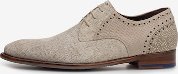 Floris van Bommel Schnürschuh 'DE STAPPER 39' in Braun: Vorderseite