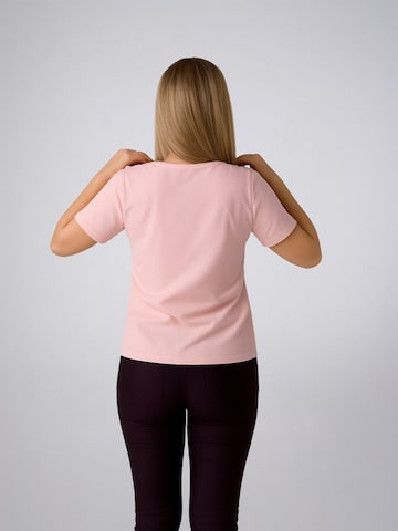 Maglietta 'Leafletic Women’s Short Sleeve V-Neck T-shirt' di LEAFLETIC in rosa