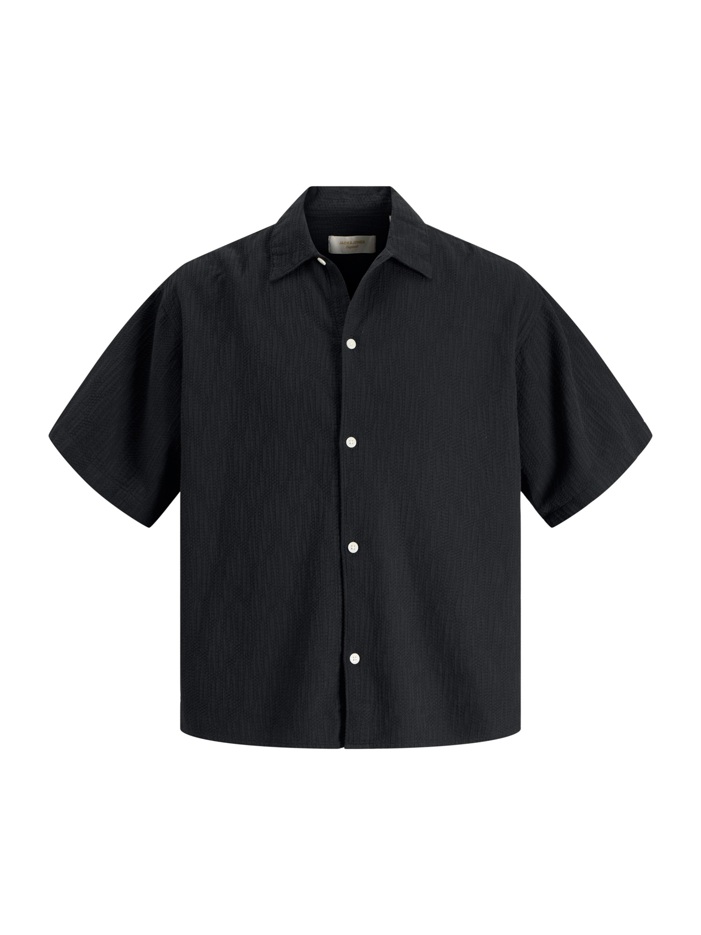 JACK & JONES - Camisa 'JORMONTAUK' em preto: frente