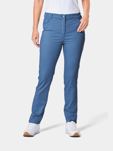 Regular Pantalon 'CARLA' Goldner en bleu : devant