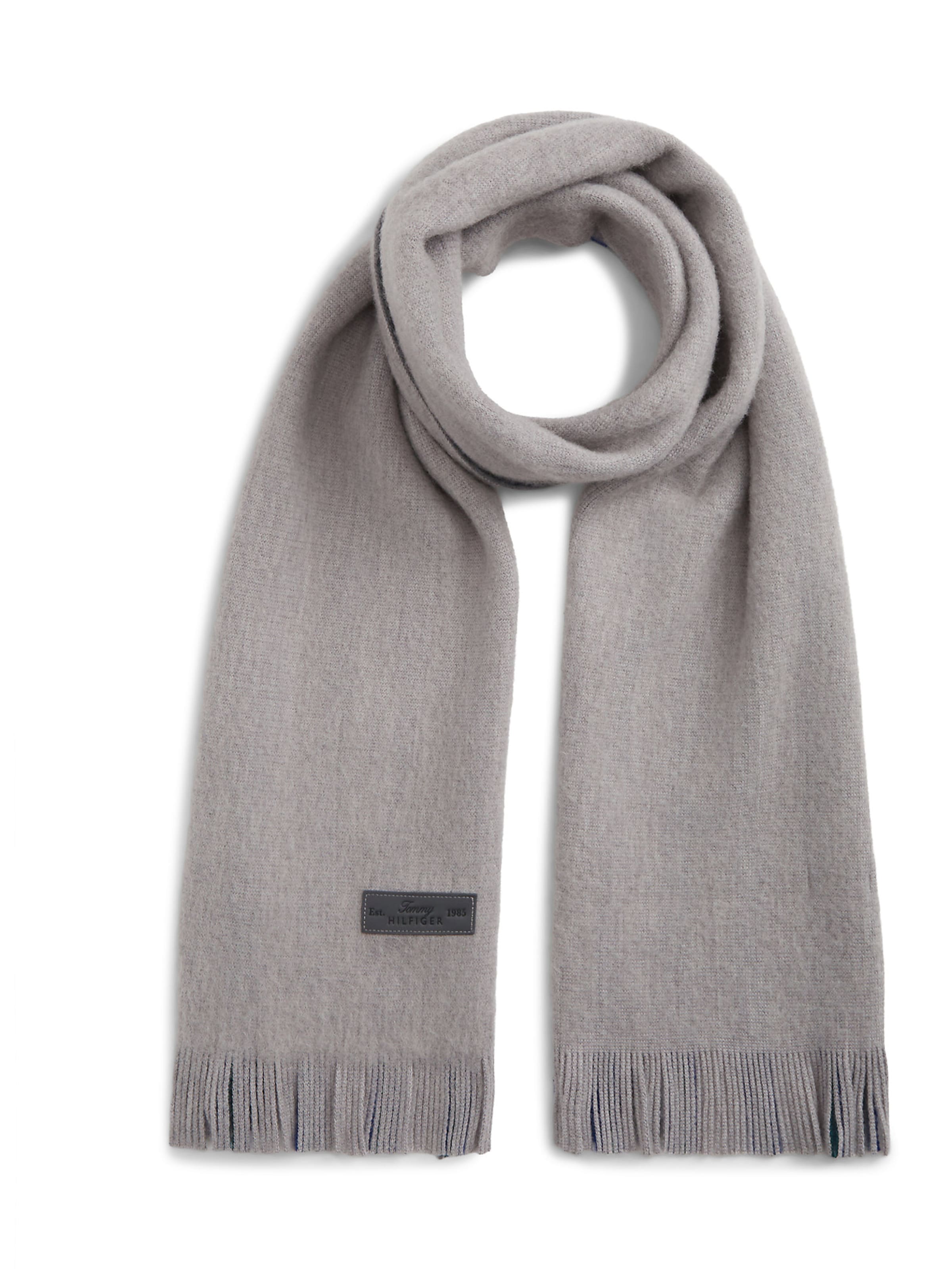 TOMMY HILFIGER Schal in Grau: Vorderseite