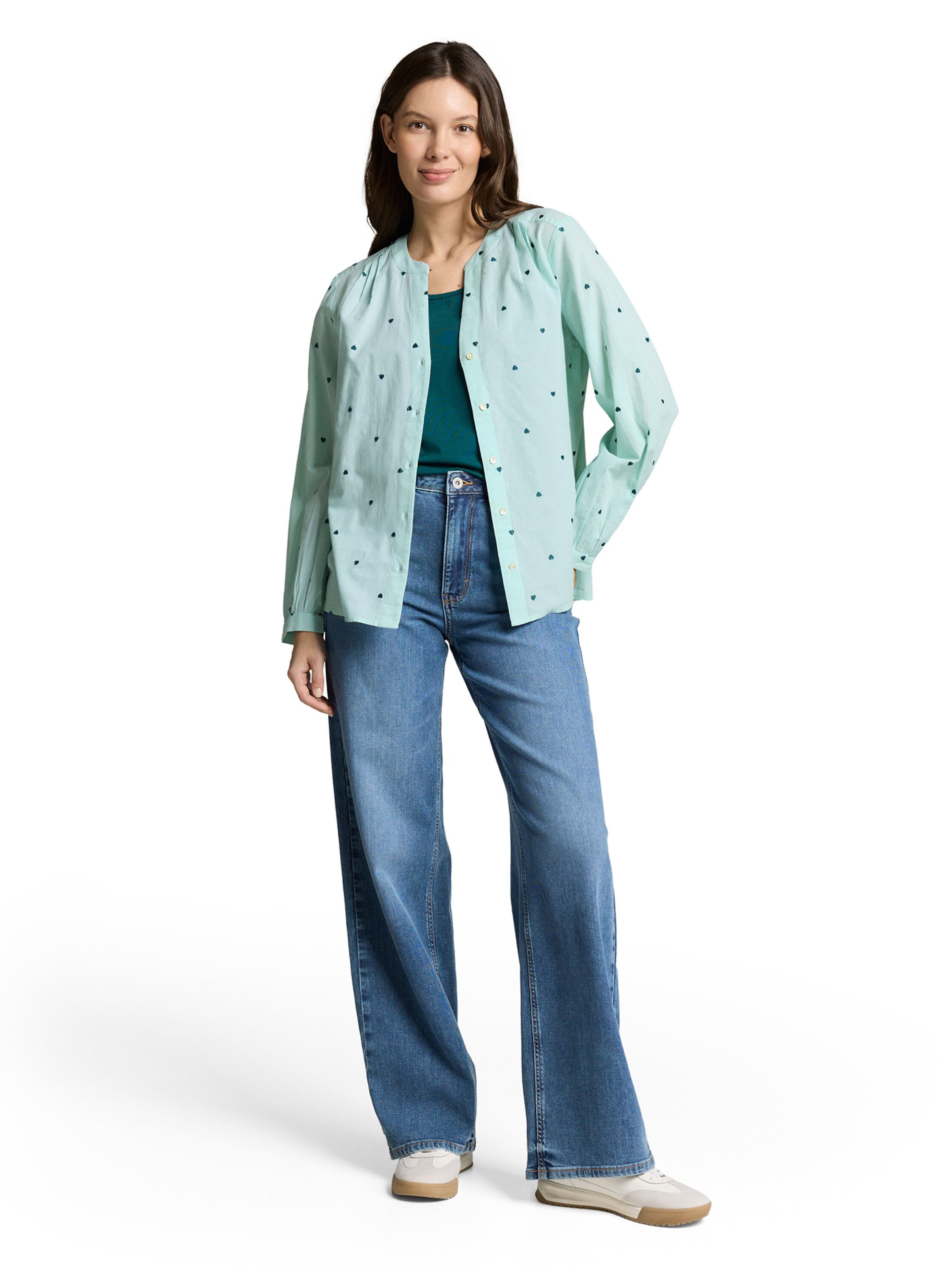 TOM TAILOR Bluse in Blau