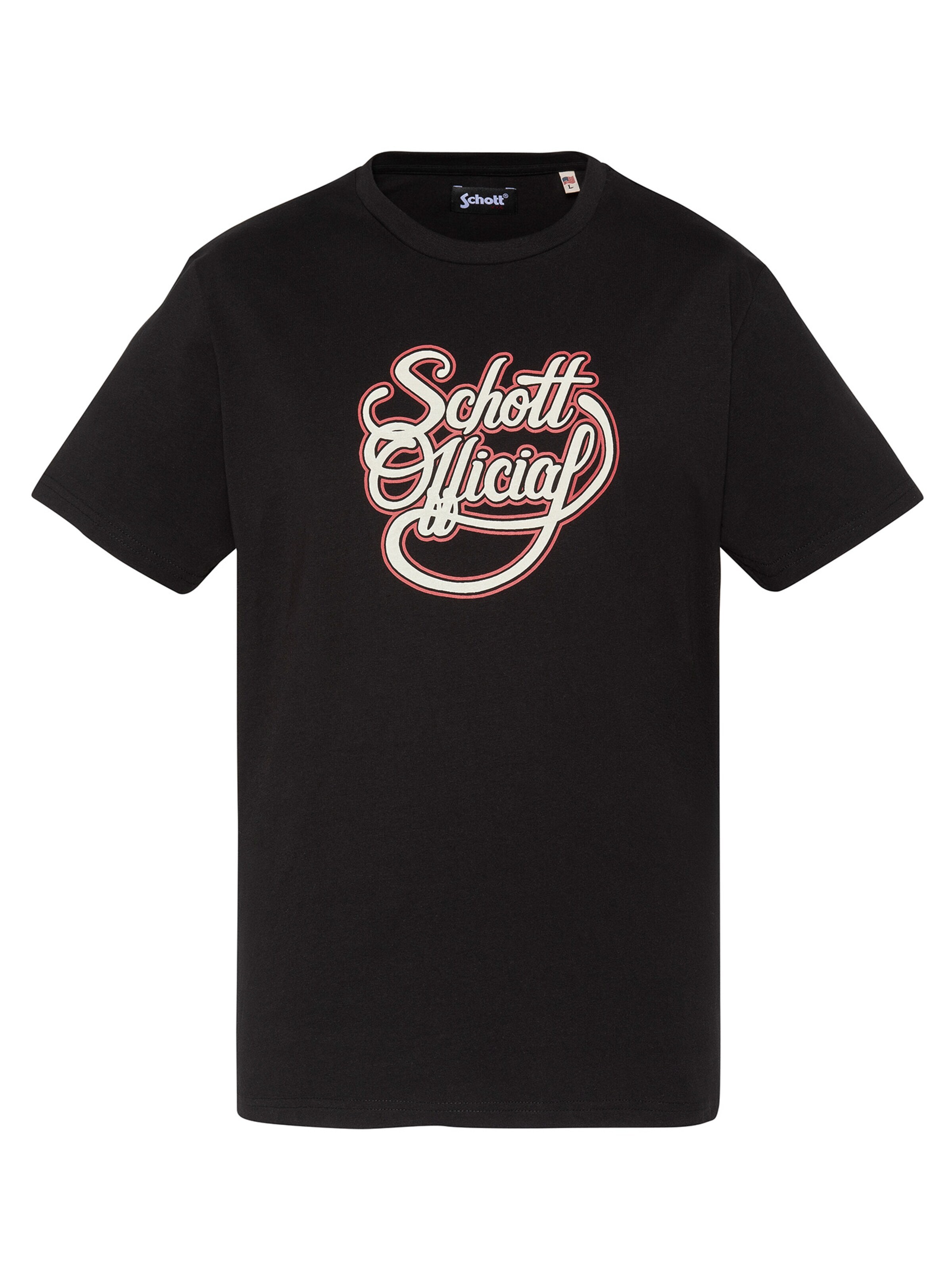 T-Shirt Schott NYC en noir : devant
