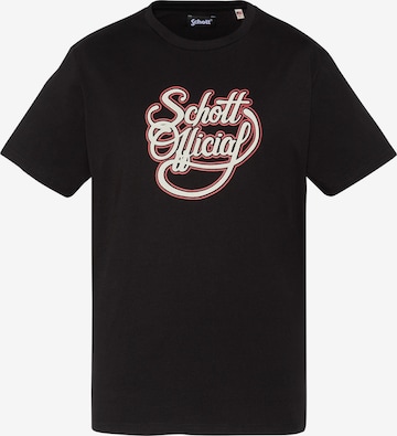 T-Shirt Schott NYC en noir : devant