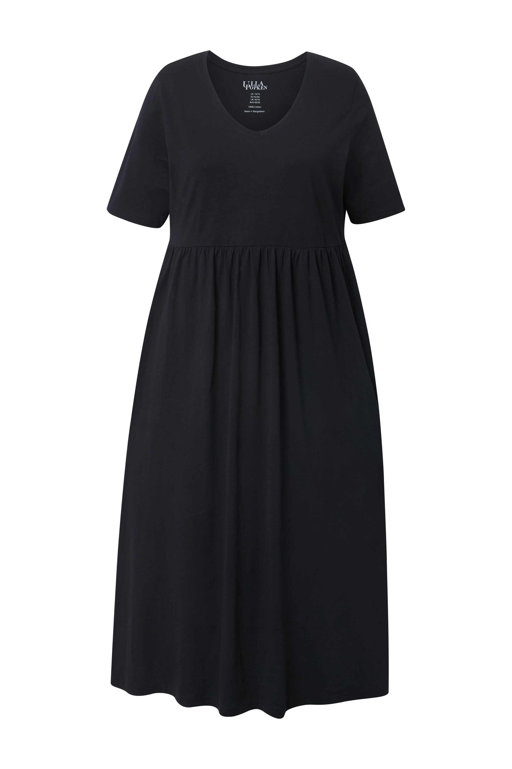 Ulla Popken Kleid in Schwarz: Vorderseite