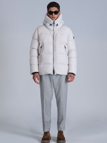 Lufian Winter Jacket in Grey: front